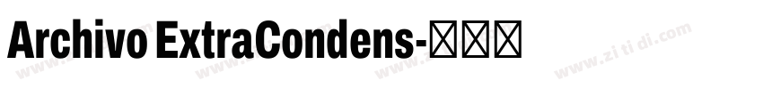 Archivo ExtraCondens字体转换